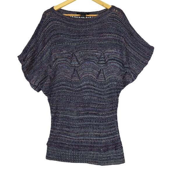 Ashley Stewart Sweaters - Womens‎ Top 14/16 Vintage Y2K Open Knit Boho Chic Cottagecore Crochet Sweater